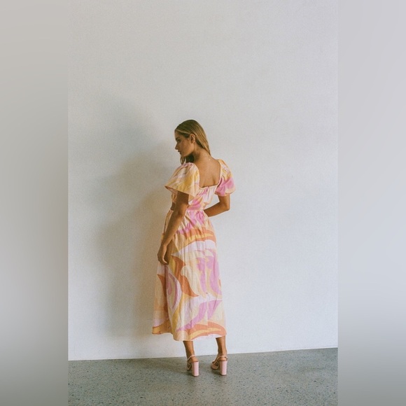 Sabo Skirt Multicolor Midi Dress - Picture 3 of 15